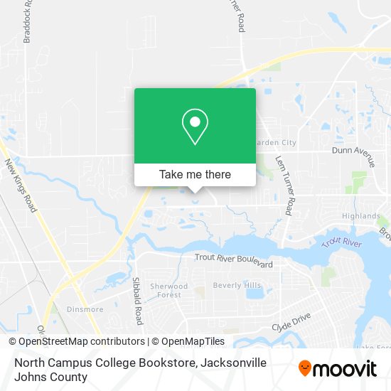 North Campus College Bookstore map