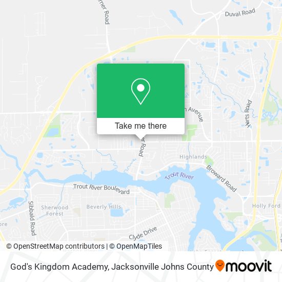 Mapa de God's Kingdom Academy