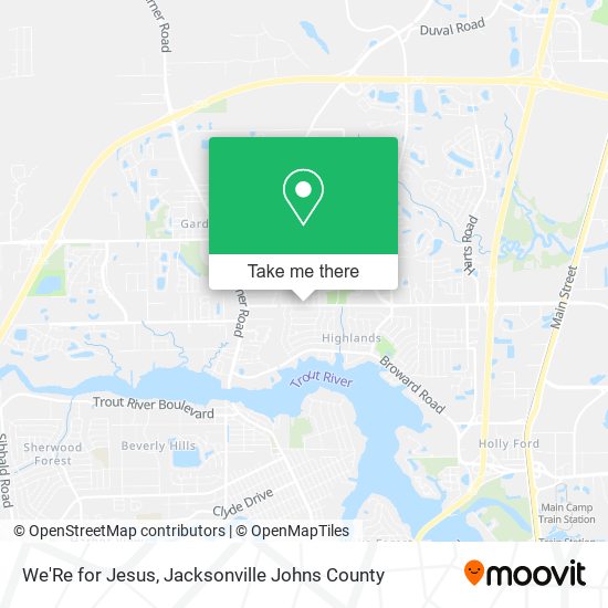 Mapa de We'Re for Jesus