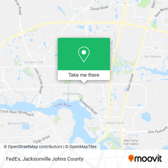 Mapa de FedEx