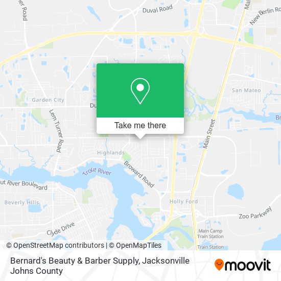 Bernard's Beauty & Barber Supply map