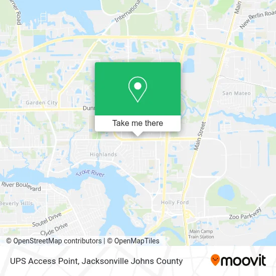 UPS Access Point map