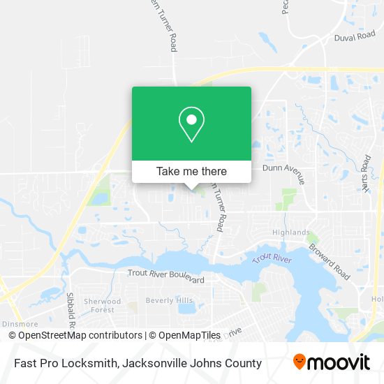 Fast Pro Locksmith map