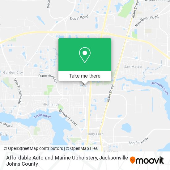 Affordable Auto and Marine Upholstery map