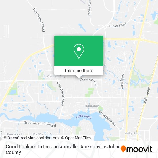 Mapa de Good Locksmith Inc Jacksonville
