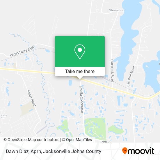Dawn Diaz, Aprn map