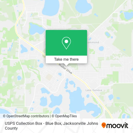 USPS Collection Box - Blue Box map