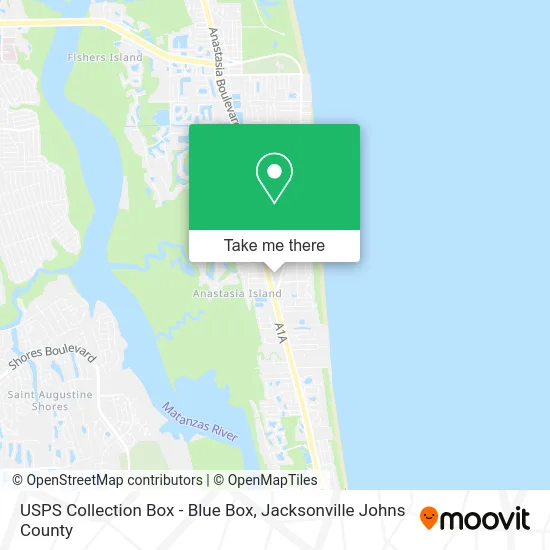 USPS Collection Box - Blue Box map