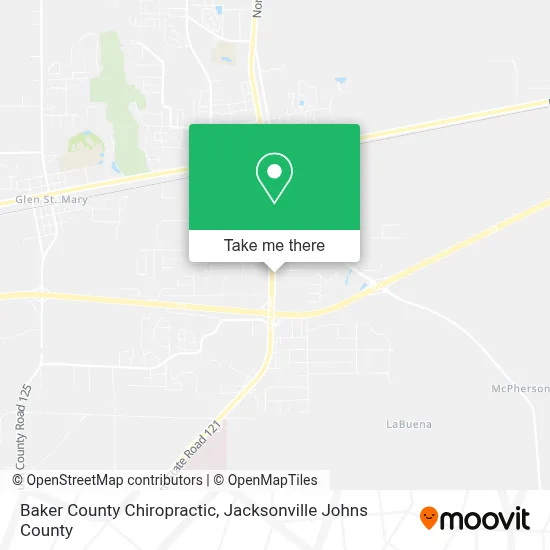 Baker County Chiropractic map