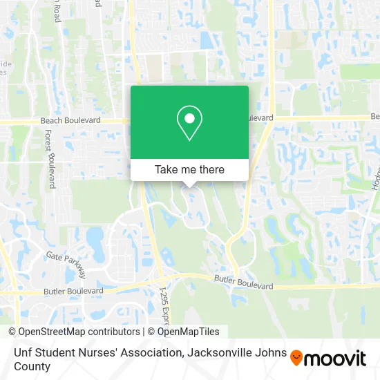 Unf Student Nurses' Association map