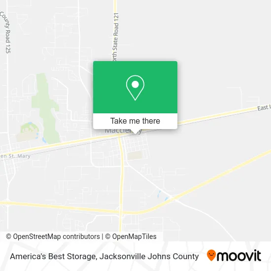 America's Best Storage map