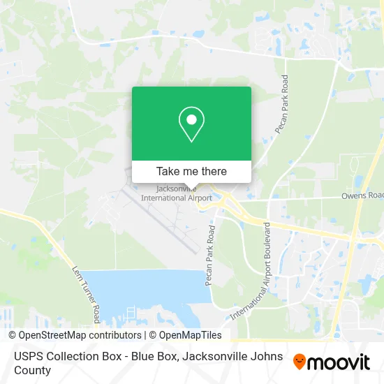 USPS Collection Box - Blue Box map
