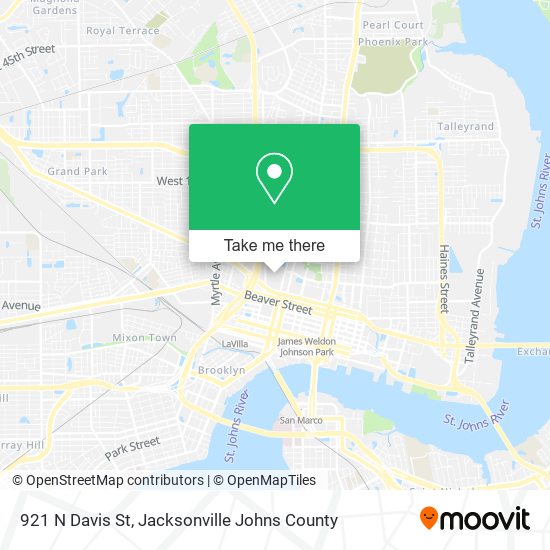 921 N Davis St map