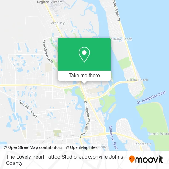 The Lovely Pearl Tattoo Studio map