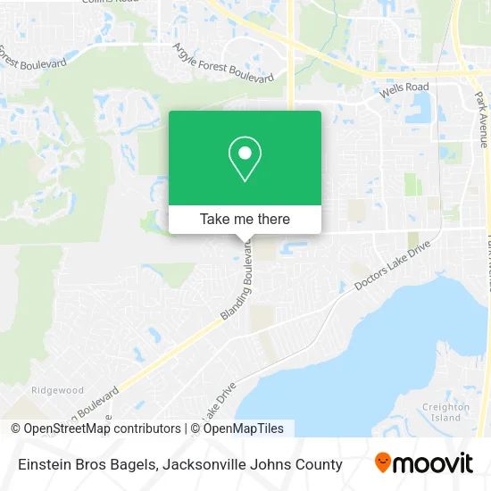 Einstein Bros Bagels map