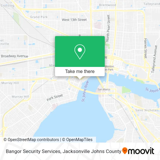 Bangor Security Services map