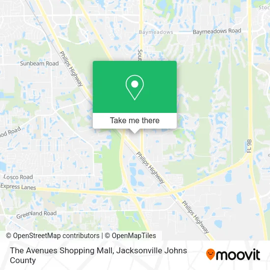 Map Of Avenues Mall How To Get To The Avenues Shopping Mall In Jacksonville By Bus?