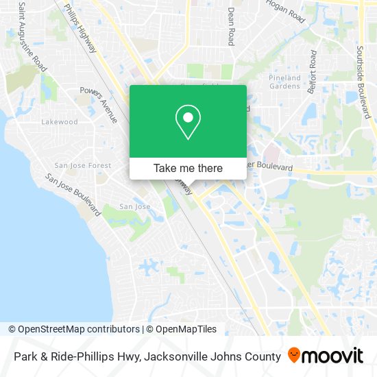 Park & Ride-Phillips Hwy map