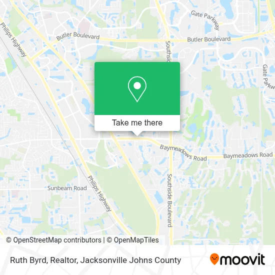 Ruth Byrd, Realtor map