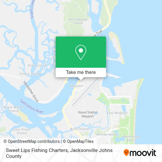 Sweet Lips Fishing Charters map