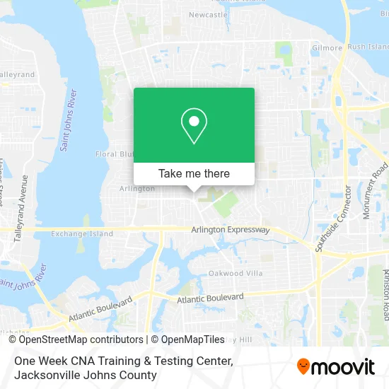 One Week CNA Training & Testing Center map