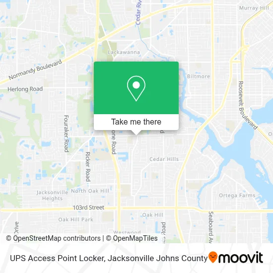 UPS Access Point Locker map