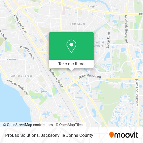 ProLab Solutions map