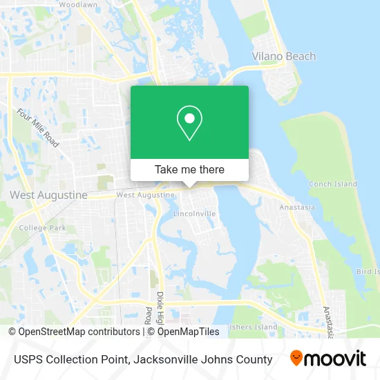 USPS Collection Point map