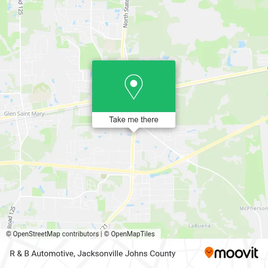 R & B Automotive map