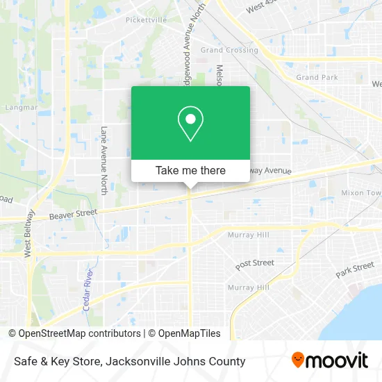 Safe & Key Store map