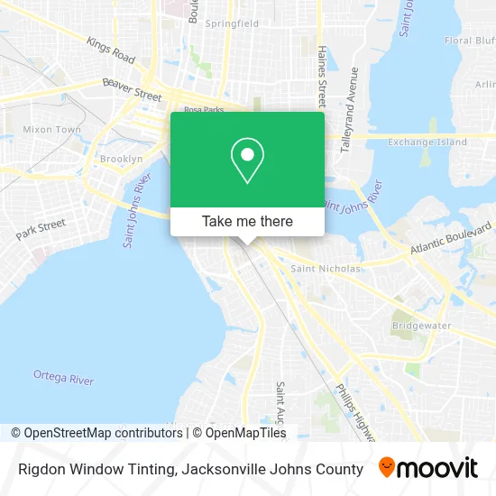Rigdon Window Tinting map