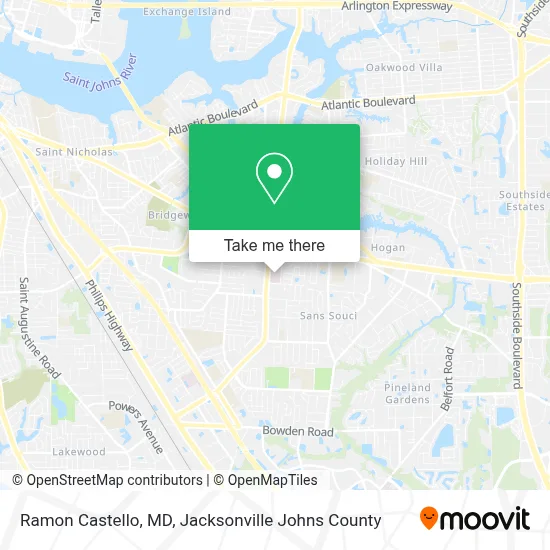 Ramon Castello, MD map