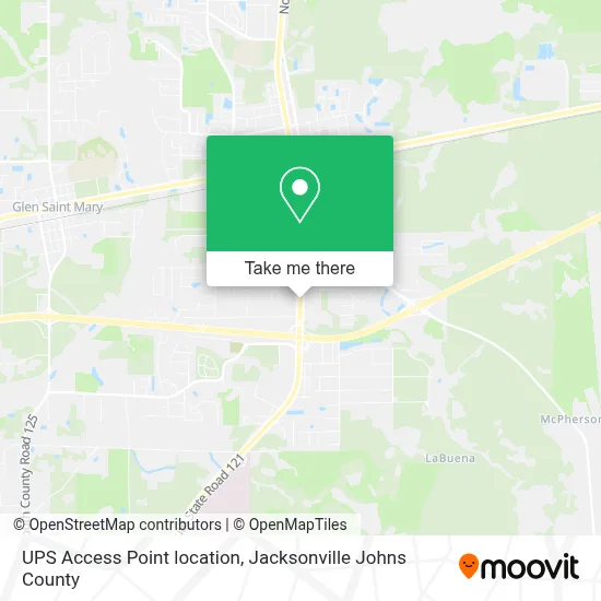 UPS Access Point location map