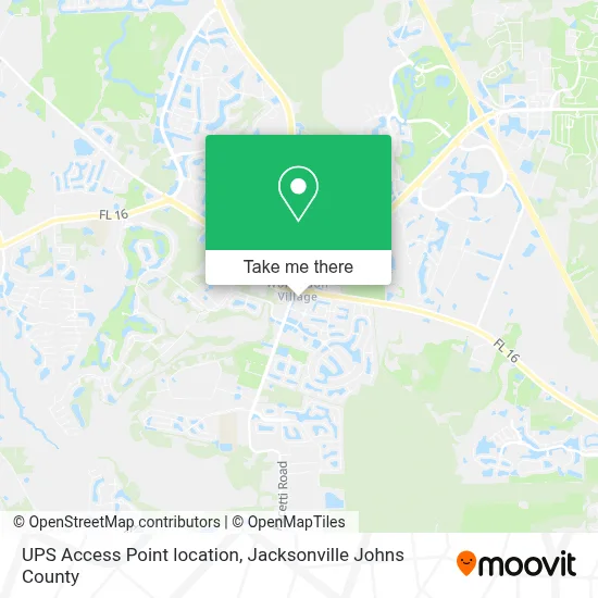 UPS Access Point location map