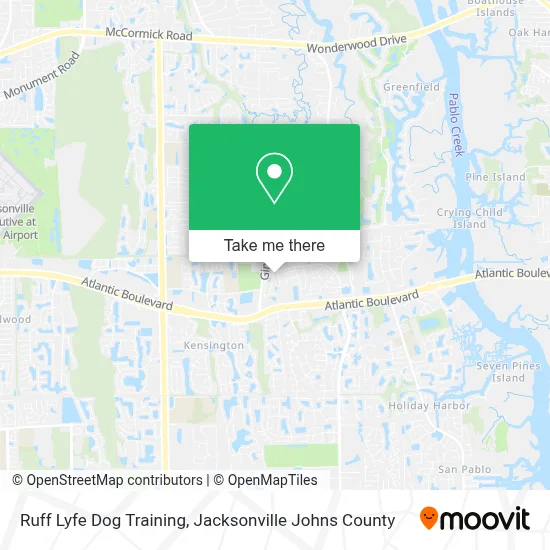 Ruff Lyfe Dog Training map