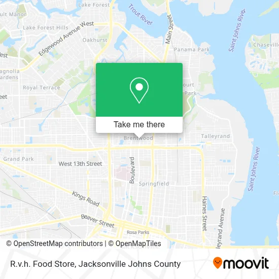 R.v.h. Food Store map