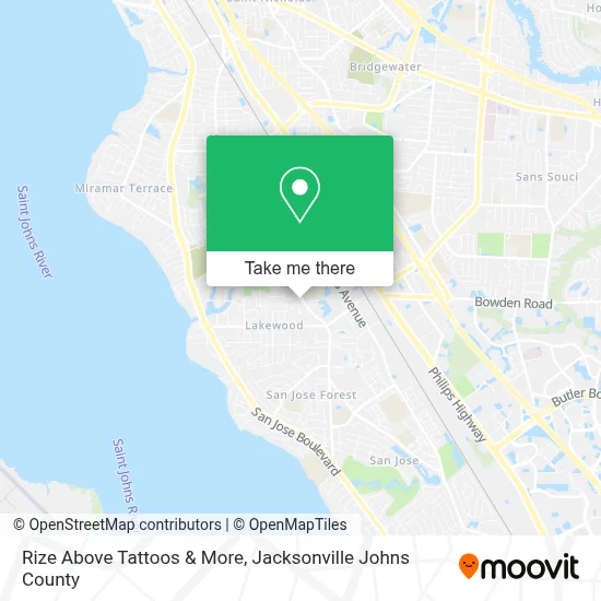Rize Above Tattoos & More map