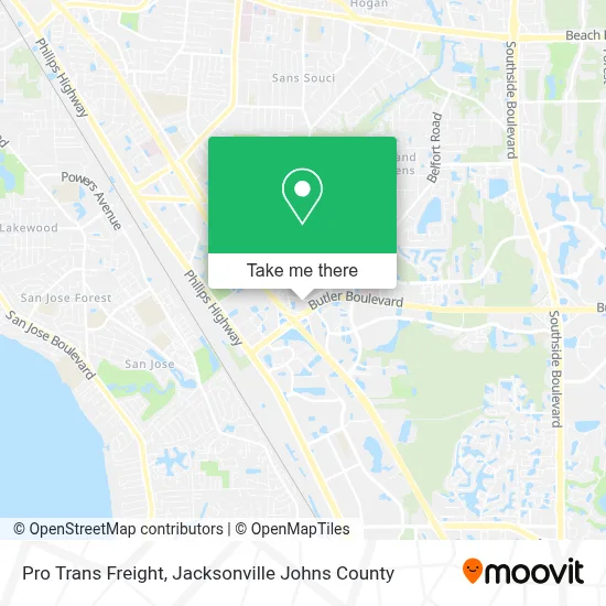 Pro Trans Freight map