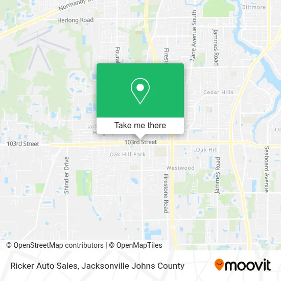 Ricker Auto Sales map