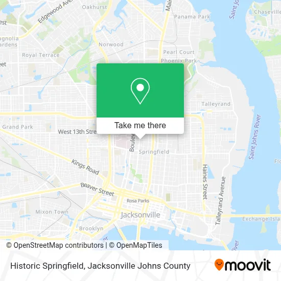 Historic Springfield map