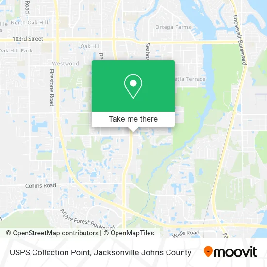 USPS Collection Point map