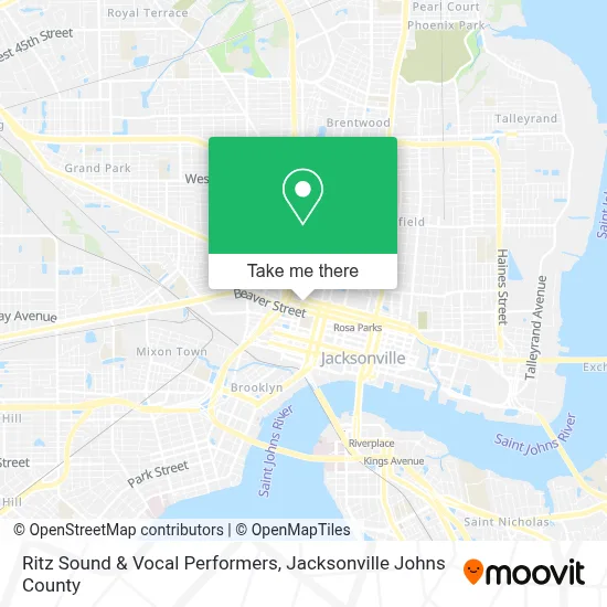 Ritz Sound & Vocal Performers map