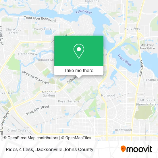 Rides 4 Less map