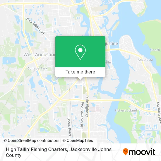 High Tailin' Fishing Charters map