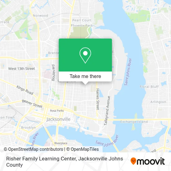 Risher Family Learning Center map