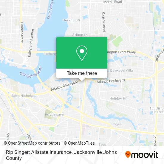 Rip Singer: Allstate Insurance map