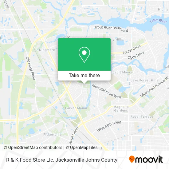 R & K Food Store Llc map