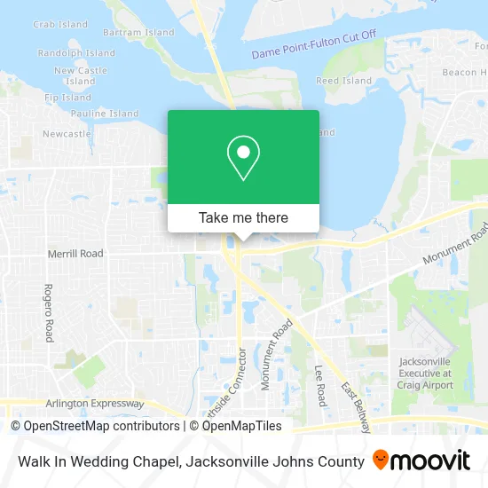 Walk In Wedding Chapel map