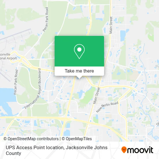 UPS Access Point location map