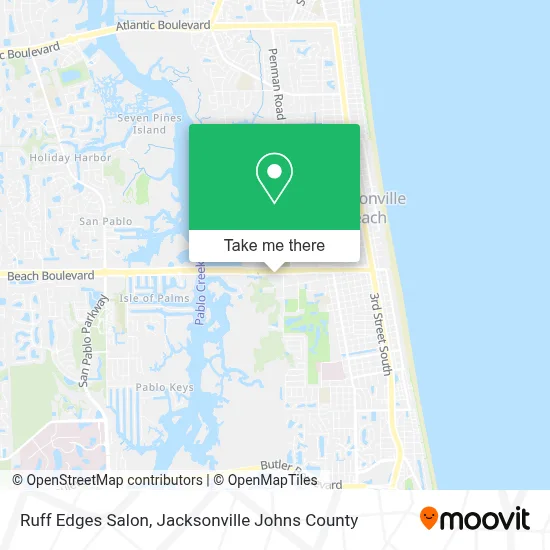 Ruff Edges Salon map